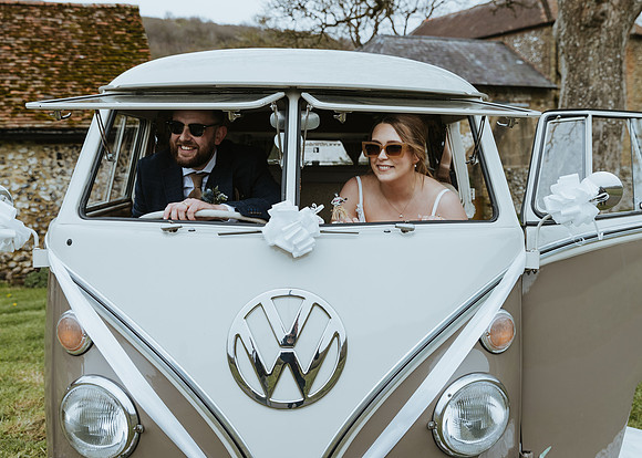 A relaxed intimate wedding at Farthingloe Barn near Dover in Kent