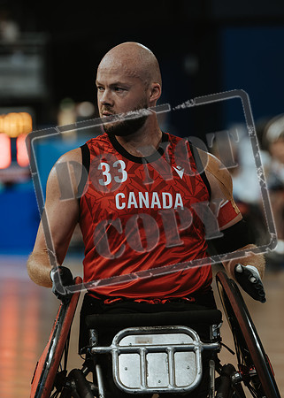 Wheelchair rugby at the Champs de Mar Stadium at the Paris Paralympics 2024 between Paralympics Gb and Paralympics Australia and Paralympics USA and Paralympics Canada