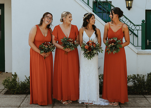 A relaxed wedding Autumn wedding at the Milne Town Estate near Ramsey on the Isle of Man