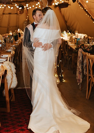 Tipi winter weddings at The Gardens in Yalding, kent