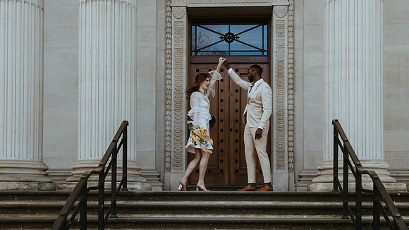 A contemporary styled bridal shoot in London