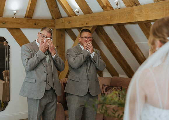 A stylish spring wedding at The Old Kent Barn near Folkestone in Kent